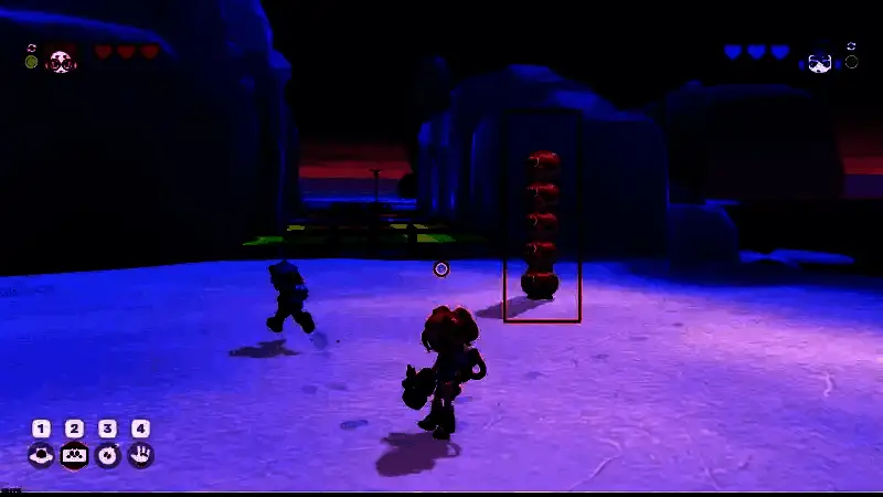 图示关卡‘交给光波守卫!月光下的激光阵’中的叠姆图