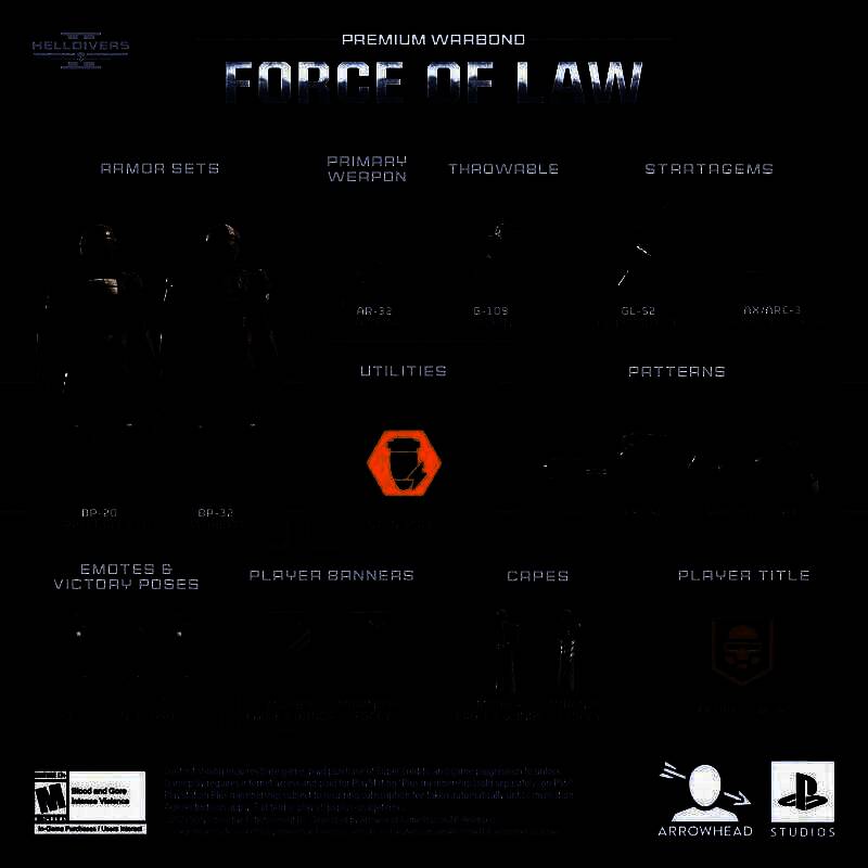 《绝地潜兵2》新债券‘法律铁腕’相关画面