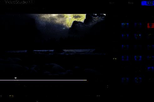 会声会影主界面播放及分享界面