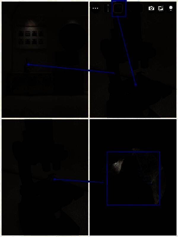 用显微镜观察石头获取符号线索图片