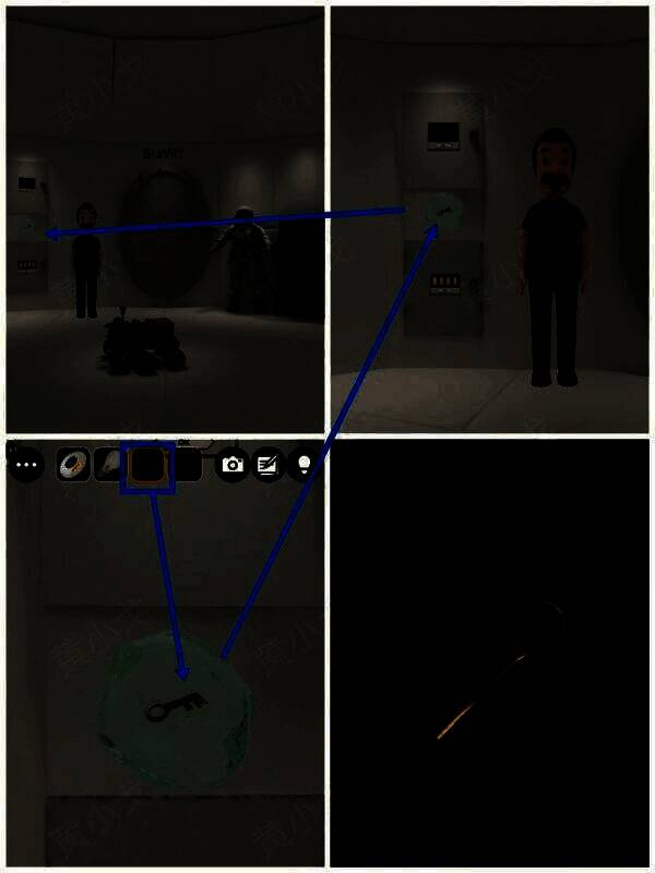 用吸管吸水泡获得钥匙图