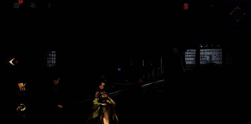 给老板娘烧饼触发剧情的游戏画面