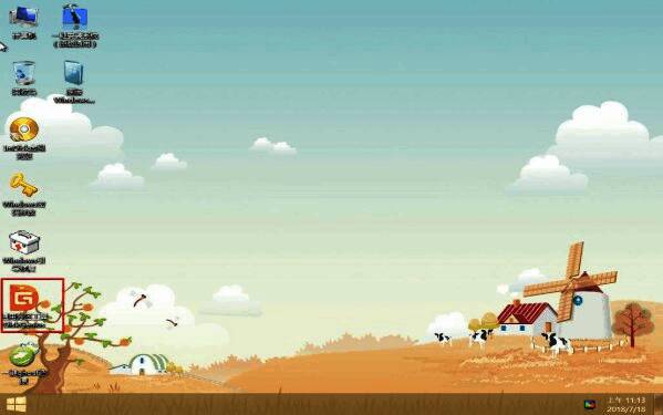 磁盘分区操作界面 1