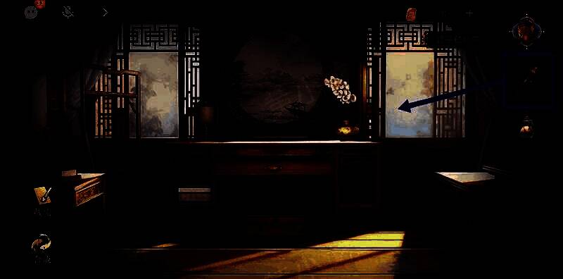 扔出铜锁钥匙和酒壶画面