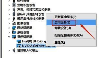 右键 N 卡选择启动设备界面