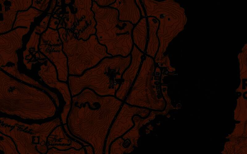 荒野大镖客2恐怖人体改造试验彩蛋具体地点示意