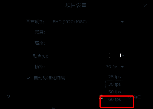 Camtasia设置帧率配图