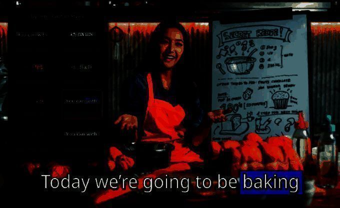 动态字幕示意图