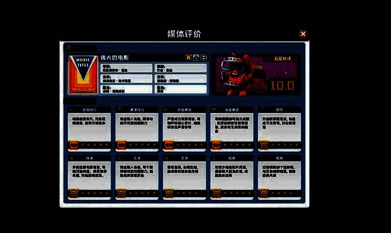 《超级电影大亨》战略玩法画面