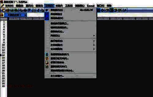 EditPlus菜单栏文档选项图