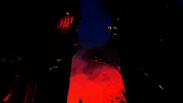 游戏原声配乐界面展示，背景为激烈节奏的电子音效波形图