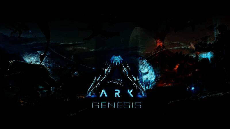 《创世纪》DLC移动端画面，玩家在模拟环境中对抗机械生物