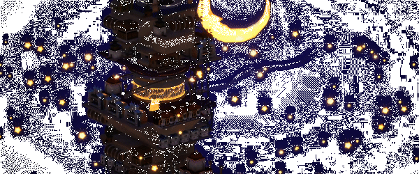 最终建成的通天巨塔全景图，气势恢宏