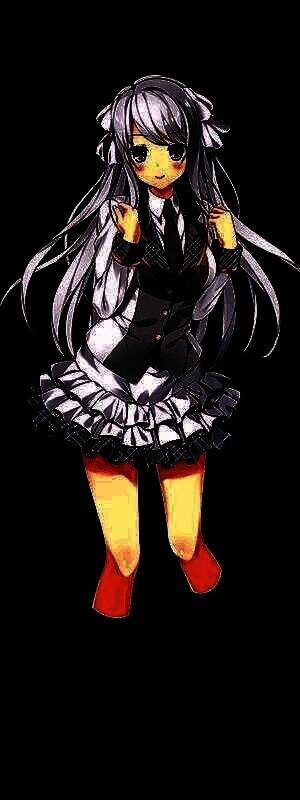 花园瑛美角色立绘，表情略带羞涩