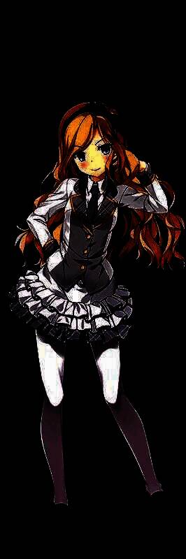 乌丸裕香角色形象，穿着优雅校服，眼神中带着调皮