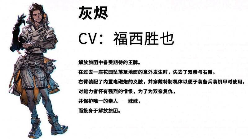 解放旅团成员之一，身着战斗服，神情坚毅