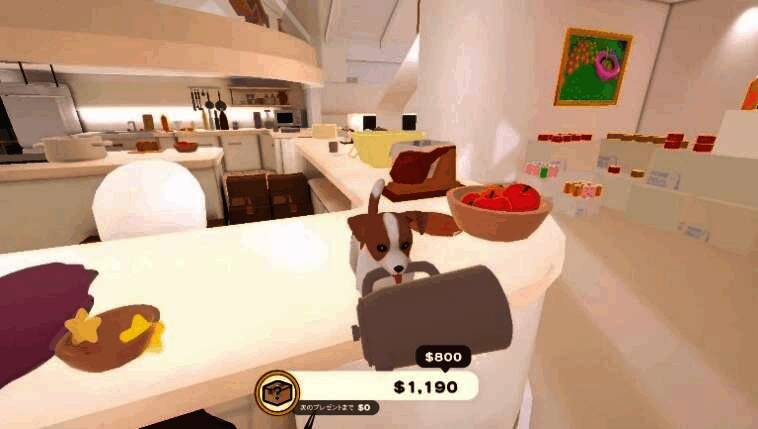 博美犬在沙发上跳跃，枕头被甩到地上