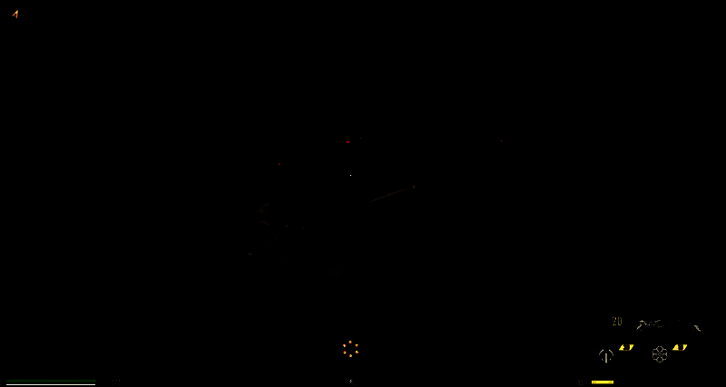 白色的獠牙武器展示图，刀刃散发白色光芒