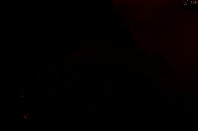 游戏中展示一个外星环境下的地图界面，标注出存在特殊气体植物的区域