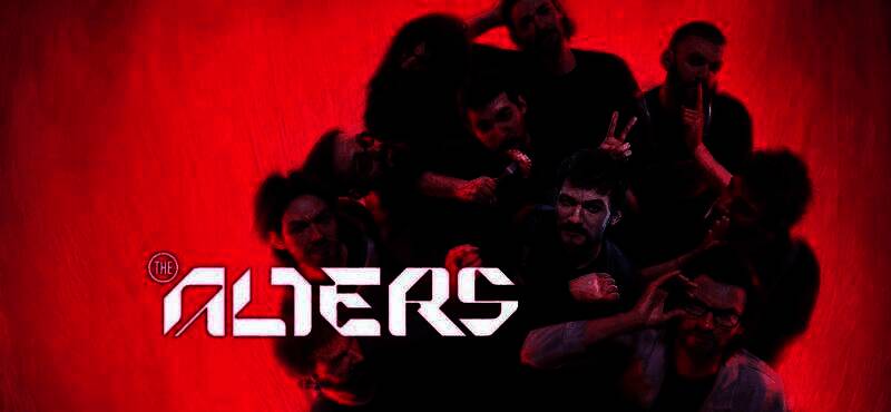 《多重人生》游戏场景，主角在异星环境中搭建基地并进行战斗