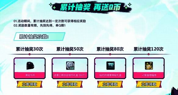 积分累计规则说明，标注各阶段奖励解锁条件