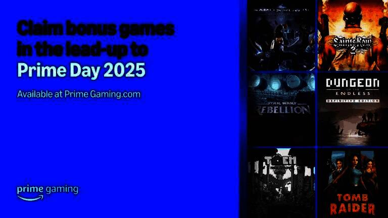 展示游戏画面与Prime Gaming标志结合的视觉设计