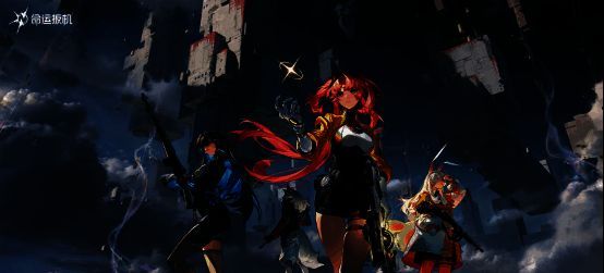 《命运扳机》海外版宣传画面，角色造型独特，战斗氛围浓厚