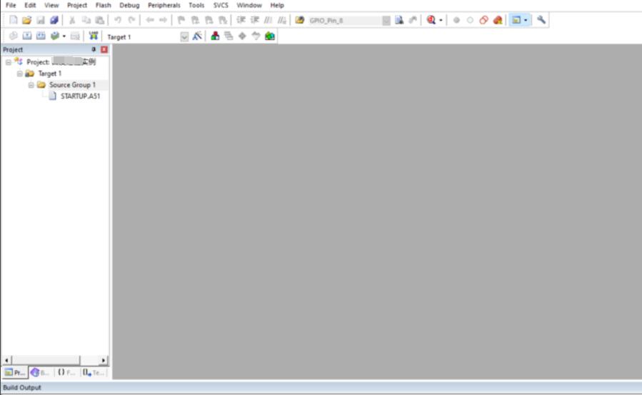 工程创建完成界面，显示工程结构已生成