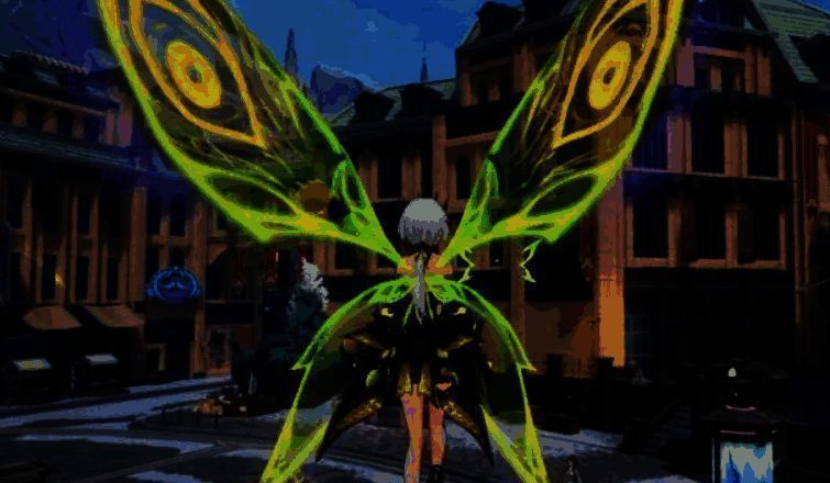 角色正在进行墙壁攀爬动作