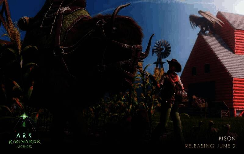 狮鹫在空中翱翔，羽毛细节逼真，光影效果出色