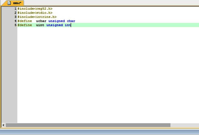代码编辑界面展示，光标位于一段C语言函数中间