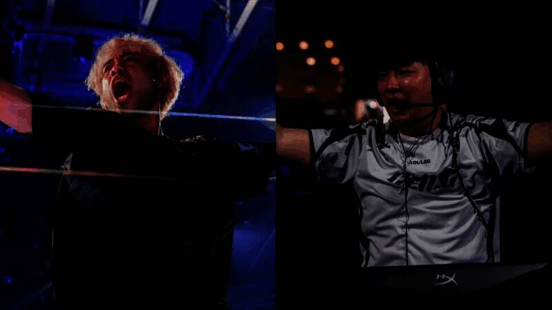 狼队与Gen.G在VALORANT赛场激烈对峙，双方选手神情专注准备交火