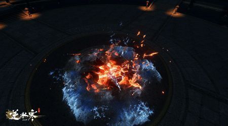 沧澜使用【狂澜】姿态进行连招攻击，动作迅猛如雷