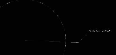 对象属性窗口展示详细数据，其中圆心坐标以X、Y、Z轴形式清晰标注