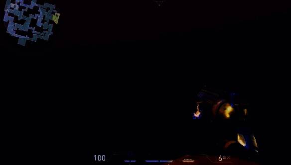 超大十字准星样式一，蓝色十字线向外延伸，中心点明显