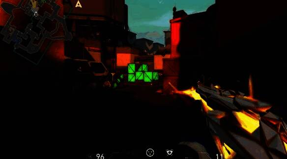 准星二为简洁风格十字线，线条较细但中心清晰可见