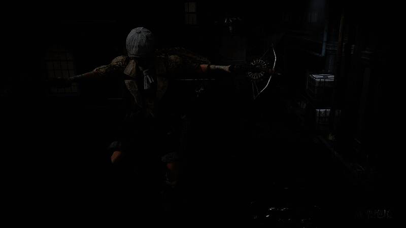 玩家角色在梦境信标地图中高速穿梭，手持枪械进行火力压制