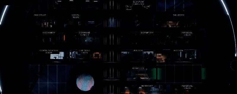 游戏界面展示角色在野外探索的场景，周围环境充满科幻感