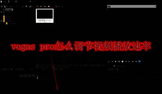 Vegas Pro软件界面展示视频素材导入操作