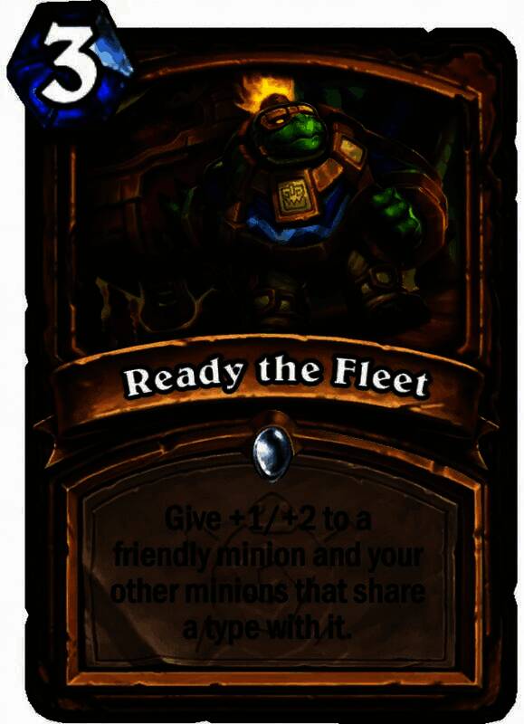 Ready the Fleet卡牌展示，舰队集结时所有单位获得力量提升特效