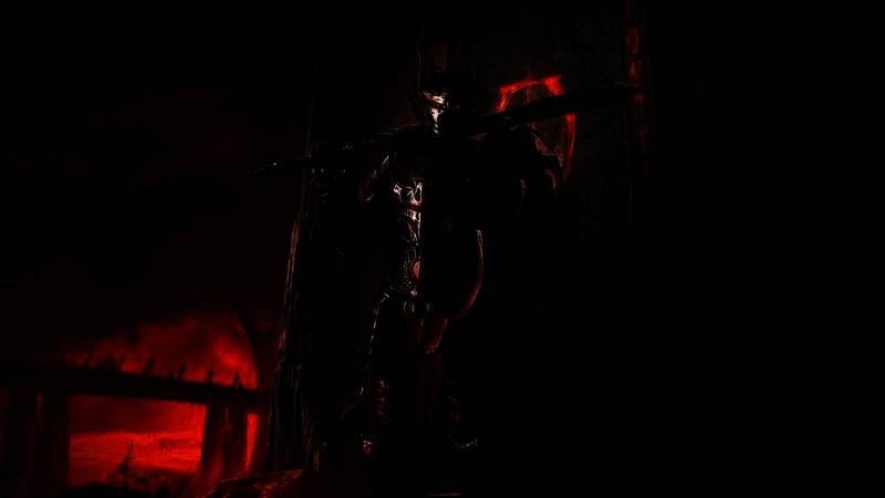 《Skyblivion》艾雷德地牢实机画面，展现昼夜交替下的光影变化