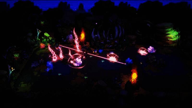 玩家在游戏中与迪诺兽一同建设家园，场景充满原始风情