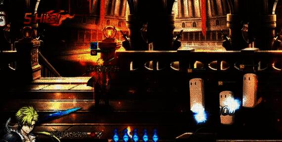 灵魂燃烧状态下的克劳乌，身体被红色能量包裹，双眼泛红