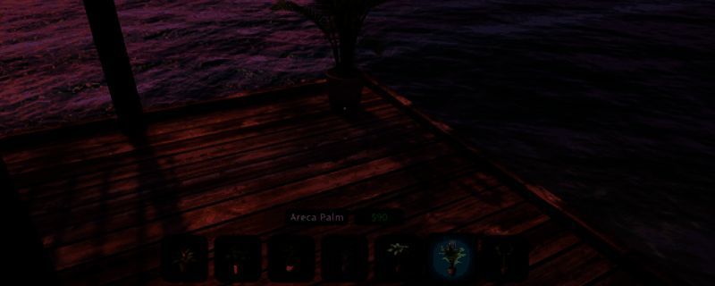 游戏主界面展示，画面为阳光下的海滩酒吧场景