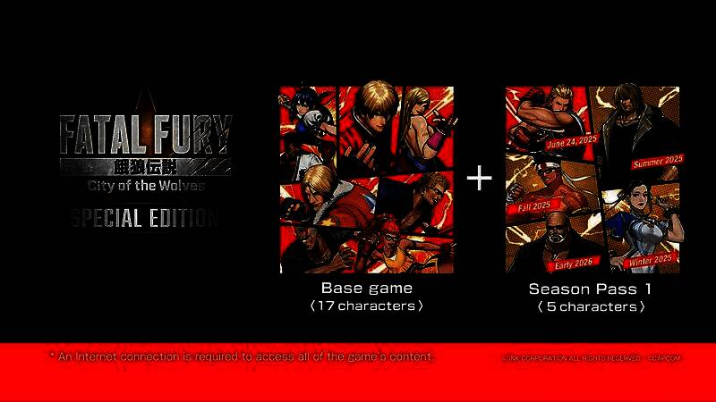 游戏封面展示SPECIAL EDITION豪华套装，背景为多个角色剪影