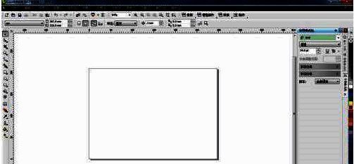 CorelDraw X4编辑页面界面截图，显示主要功能区域