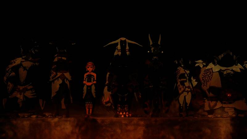 《塞尔达无双：灾厄起源》战斗场景截图，主角发动强力一击，周围敌人纷纷倒地