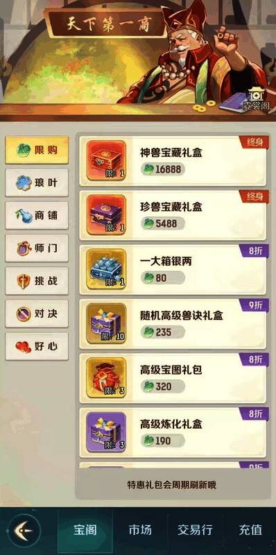 游戏主界面展示伙伴与灵兽共同出战的画面