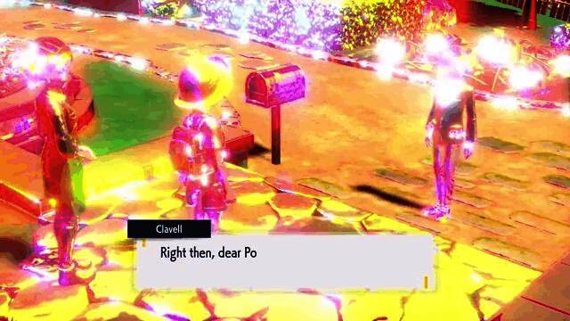 游戏截图展示主角走出房屋时，街道与NPC全部被晶化覆盖，光线反射异常强烈