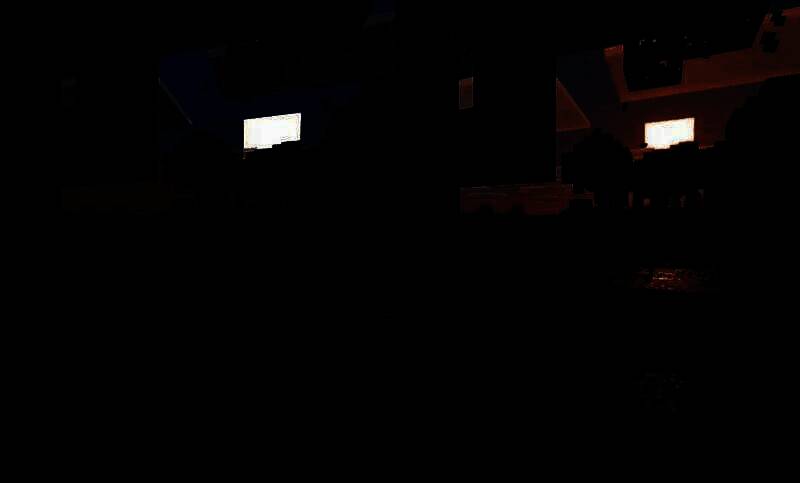 原版与新版光影效果对比图，左侧为原版画面，右侧为新增光影渲染后的场景